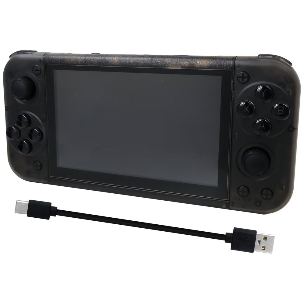 5 Inch Screen Portable Retro Game Console RG50XX with 64GB, 15000+ Classic Games - Black
