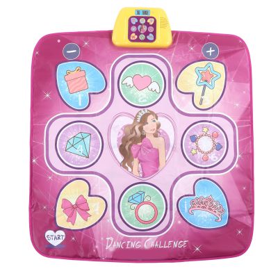 Segrehy Dance Mat for Kids Girls Boys Portable Pink Purple Dance Floor Mat Dancing Pad Fun Educational Toy Gift for Family Gatherings Parties Outings Plastic Cloth 98x86x4cm