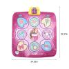Segrehy Dance Mat for Kids Girls Boys Portable Pink Purple Dance Floor Mat Dancing Pad Fun Educational Toy Gift for Family Gatherings Parties Outings Plastic Cloth 98x86x4cm view 3