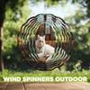 10-Inch Metal Wind Spinner White Cat on Ornate Couch 3D Pet Wind Spinner, Unique Metal Hanging Kinetic Wind Sculpture Ornament Gifts for Women Yard Art Garden Patio Lawn Indoor Outdoor Decor view 4