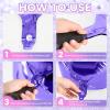 10Pcs Pink and Purple Round Foil Balloons, 22" 18" 15" 4D Helium Balloon, Metallic Hot Pink Purple Foil Baloon for Graduation Birthday Wedding New Year 2026 Anniversary Party Decorations view 4