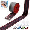 FUTESI Flexible Race Car Track for Kids 15 Ft Flex Tracks Starter Set Compatible with Diecast 1/64th Cars Portable Rolls Up Race Tracks with Strong Suction Cups Birthday Gifts for Boys Girls Ages 3+ view 1