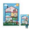Felt Storyboard | Room Decor Felt Board Game | Sensory Learning Toy for School, Preschoolers, Boy Skill Development, Girl, Home, Playtime, Travel, Aged 3+ view 2