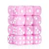 24 of Pack 16MM 6 Sided Dice Set,Pearl Pattern D6 Game Dice Set, 6 Sided Standard Dices for Yahtzee, Bunco or Teaching Math,with Portable Dice Pouch(Light Purple Pearl) view 1