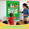 AKAYOK Felt Board for Toddlers, 24"x36" Felt Board for Wall | Includes 30 Self Adhesive Dots Perfect for Learning, Organization, and Creative Play | Classroom Must Haves School Supplies for Teachers view 4