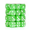 24 of Pack 16MM 6 Sided Dice Set,Pearl Pattern D6 Game Dice Set, 6 Sided Standard Dices for Yahtzee, Bunco or Teaching Math,with Portable Dice Pouch(Green Pearl) view 1