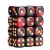 24 of Pack 16MM 6 Sided Dice Set,Two Colours D6 Game Dice Set, 6 Sided Standard Dices for Yahtzee, Bunco or Teaching Math,with Portable Dice Pouch(Red and Black) view 1