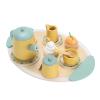 Fdit Wooden Tea Party Set Enhance Social Skills Toddler Tea Set for Kids Boys Girls Wood Color view 2