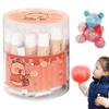 20PCS Plastic Bubbles with Straw, Safe Fun Blow Plastic Bubbles for Kids, Portable Bubble Toys with Box for School Party Indoor Outdoor Birthday Gifts view 4