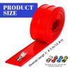 15ft Flexible Race Track for Kids Portable Roll up Flex Track Race Cars with Suction Cups & Dual Orbits DIY Play Fun for Boys Girls Indoor Outdoor Red view 2