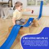 15ft Flexible Race Track for Kids Portable Roll up Flex Track Race Cars with Suction Cups & Dual Orbits DIY Play Fun for Boys Girls Indoor Outdoor Red view 3