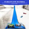 15ft Flexible Race Track for Kids Portable Roll up Flex Track Race Cars with Suction Cups & Dual Orbits DIY Play Fun for Boys Girls Indoor Outdoor Red view 4