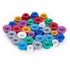 8PCS Flange M4 Lock Nuts Aluminum M4 Wheel Hardware for 1/10 RC Crawler TRX4 SCX10 Axial HPI TLR ECX Model Car Vehicles Upgraded Replacement Parts (Orange) view 3