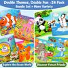 24 Pack Wooden Animal Puzzles for Toddlers, with 24 Organza Bags  Preschool Learning Puzzles for Kids Ages 3-5, Party Favors, Classroom Rewards, Educational Gifts view 2