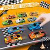 150PCS Race Car Party Favors Set, Race Car Themed Birthday Decorations Supplies, Goodie Bags Keychains Glasses Stickers Straws Flags, Racing Car Party Favors Easter Gifts Classroom Rewards for Kids view 3