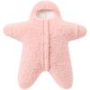 Baby Starfish Onesie Windproof Baby Swaddle Soft Skin Friendly Fleece Warm Snowsuit Wearable Stroller Blanket for Newborn Age 2-6 Month Style 2 view 1
