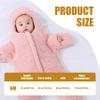 Baby Starfish Onesie Windproof Baby Swaddle Soft Skin Friendly Fleece Warm Snowsuit Wearable Stroller Blanket for Newborn Age 2-6 Month Style 2 view 3