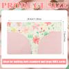 AmazingSpark Mahjong Card Sleeve, 11.25 x 7 Inches Large Folio Holder with Elegant Floral Print Lining for Mahjong Scorecard Cards Protective Cover Mahjongg Accessories(Pink) view 2