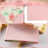 AmazingSpark Mahjong Card Sleeve, 11.25 x 7 Inches Large Folio Holder with Elegant Floral Print Lining for Mahjong Scorecard Cards Protective Cover Mahjongg Accessories(Pink) view 3
