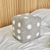 7.9 X 7.9 in Dice Pillow, Cube Dice Pillow, White Plush Dice Pillows for Bed, Fun Throwable Cube Dices Pillows, for Gaming Room Decor, Couch, Bedroom (30 * 30cm,Gray) view 1