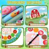 Capoda 2 Pcs Farm Animals Themed Party Game Farm Animals Twist Pose Mat with Spinner Barnyard Poses Floor Mat Spinner for Birthday Party Family Classroom School Activity view 3