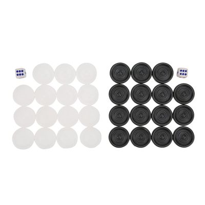 Aumotop Plastic Durable Black White Checkers Set for Home Leisure and Entertainment Games for Kids Children