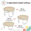 MEKA Small 28"x28" Tuff Tray Set Sand, Activity Sensory Tray Plus Stand Children, Outdoor Play Sand and Water Table for Toddlers and Kids, Toy Boys Girls view 4