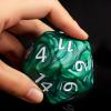20 Sided DND Dice,D20 Giant Polyhedral Dice,55mm Titan Large Pearl Color D20 Dice,20 Sided Cube D&D Dice Set for Dungeons and Dragons, RPG, MTG Table Games(Green-Pearl Series) view 3