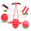 GCCSJ Pogo Ball for KidsJumping Toy for Ages 5+, Sturdy Pogo Stick Alternative with Handle, Safe Hopper Ball for Outdoor Play, Boys & Girls Red view 2