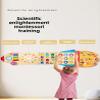 Wooden Educational Activity Boards, Multi-Color, xylophones, Clocks, Shapes, Numbers, Drumsticks and Other Wall Toys, for Children Over Three Years Old view 3