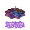 3D Printed Fidget Toys,Expanded Sensory Fidget Star with Handles,Whirling Spiral Design Fractal Fidget Hexagon Tower for Kids and Adults,(Colorful-M-4.7in) view 2