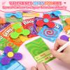 24 PCs Valentines Day Cards with Fidget Spinner for Kids Classroom, Textured Sensory Fidget Toys with Valentine Cards, Kids School Classroom Exchange Prizes Gifts Rewards Stress Relief Party Favors view 2