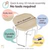 MEKA Large 38"x38" Tuff Tray Set Sand, Activity Sensory Tray Plus Stand Children, Outdoor Play Sand and Water Table for Toddlers and Kids, Toy Boys Girls view 2