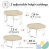 MEKA Large 38"x38" Tuff Tray Set Sand, Activity Sensory Tray Plus Stand Children, Outdoor Play Sand and Water Table for Toddlers and Kids, Toy Boys Girls view 4