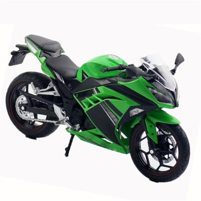 Collection 1:12 for for Ninja 250 Racing Sound & Light Collection Gift Toy Motorcycle Diecast Metal Model(Green Black)