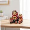 Monetais 5Pcs/Set Nesting Dolls, Wooden Matryoshka Doll, Funny Russian Nesting Dolls Stacking Toys for Kids, Home Decoration, Matryoshka Doll view 4
