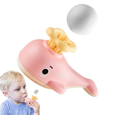 Breathing Exerciser Toys Kids Sturdy, High-Performance, Cute Whale Floating, Blow Balls Game Fine, Motor Skills Toy Lung Capacity | Multipurpose Outdoor Indoor Utility Versatile