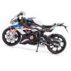 Collection 1/12 for BMW S1000RR Alloy Toys Diecast Front Wheel Steering Rubber Tires Gifts Motorcycle Model(White) view 3