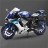 Collection 1/12 for Y-AMAHA YZF-R1 Toys Birthday Gift Motorcycle Model Diecast Ornaments Collection(Blue) view 3