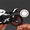 PuLaif Collection Alloy Die Cast Motorcycle Model Vehicle Collection Sound & Light Off Road Toys 1:12 for CFMOTO 450SR(White) view 3