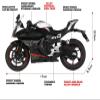 PuLaif Collection Alloy Die Cast Motorcycle Model Vehicle Collection Sound & Light Off Road Toys 1:12 for CFMOTO 450SR(White) view 4