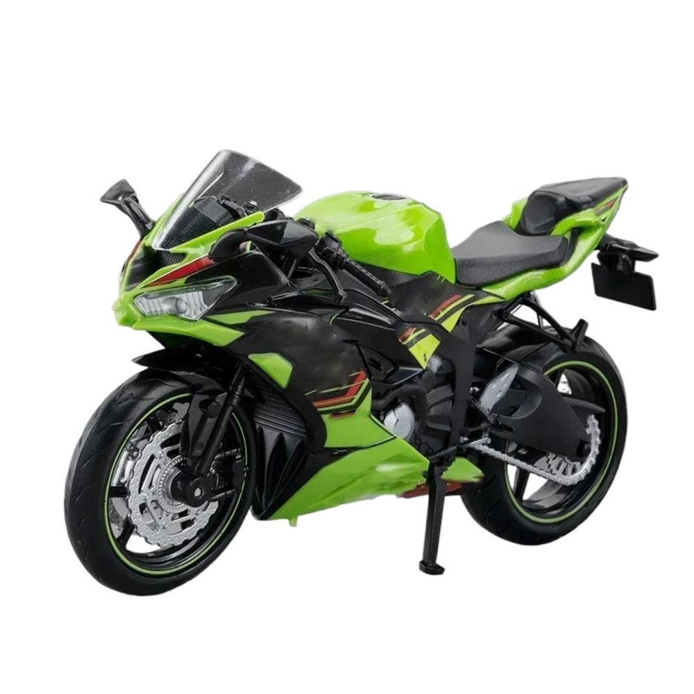 Collection 1/12 for for NIJIA ZX-6R Collection Motorcycle Model Toy Diecast Alloy Decorative Gift(Green)