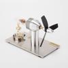 3-Blade Stirling Engine Motor Model, Hot Air Stirling Engine Generator, STEM Educational Learning Kit, Unique Executive Decor Gift for Adults & Engineers view 3