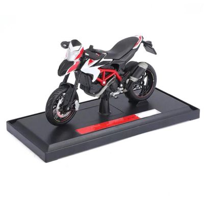 PuLaif Collection Motorbike Toy Motorcycle Model Collection 1:18 for Ducati Hypermotard SP Computer Desktop Ornaments