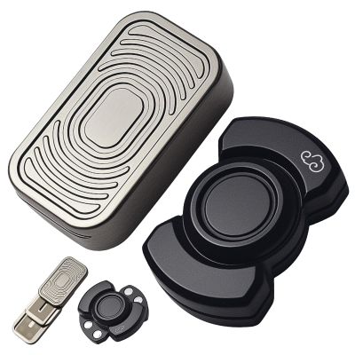 2 Pcs Fidget Toys Adults Set, Metal Fidget Slider, Decompression Metal Cool Figette Spinners ToysGadgets Office Stress Relief Sensory Items