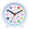Colorful Silent Learning Clock, Teach Time Easily & Distraction-Free, Rainbow-Coded Educational Wall Clock for Home Use, 3.5 Inch Plastic Analog Clock with 24-Hour Inner Ring(Early School White) view 1