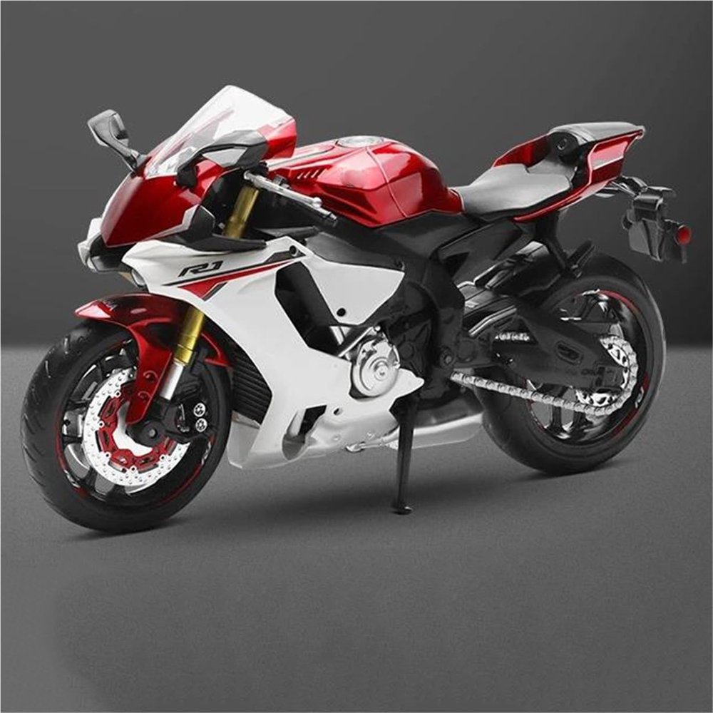 Collection 1:12 for Y-AMAHA YZF-R1 Toys Birthday Gift Diecast Collection Ornaments Motorcycle Toy Model(Red)