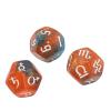 Astrological Dice Set 12 Sides Glitter Rune Dice Polyhedral Divination Tool for Table Board Games and Astrology Enthusiasts Acrylic Material 3PCS (Style 2) view 3