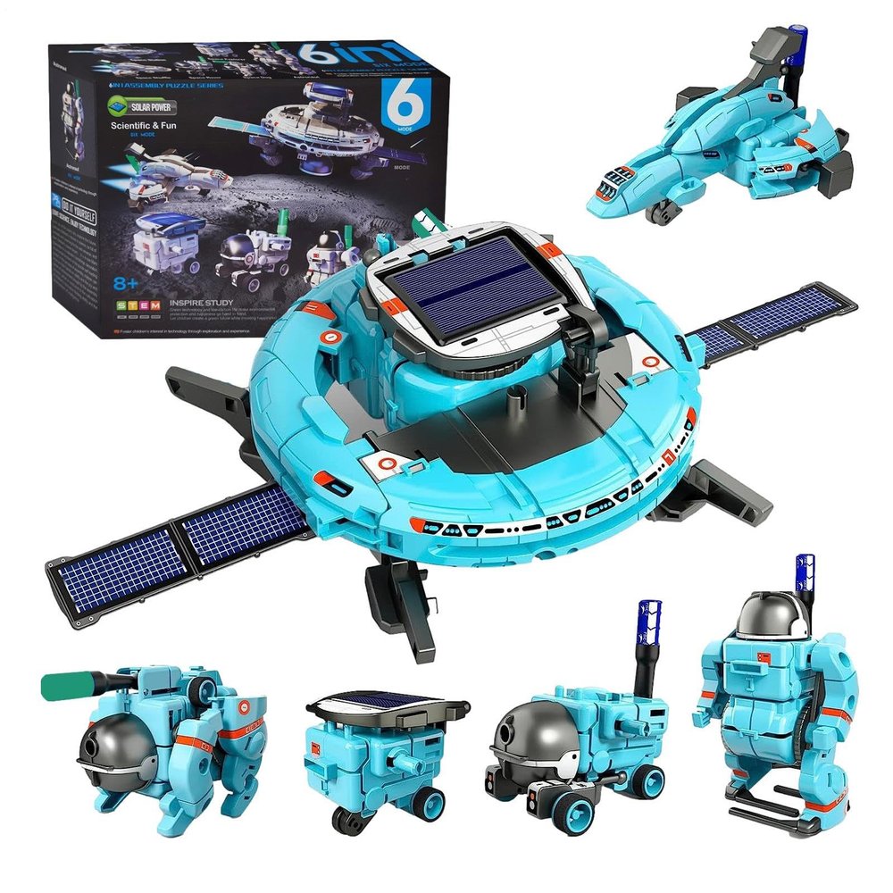 STEM Solar Robot Kit Toys - STEM Toys for Kids Ages 8-12, Solar Robot Science Kits for 8-14 Year Old Teen Boys Girls, 120Pcs Building Experiments for Teenage Ages 9 10 11 13