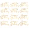 12pcs Acrylic Happy Birthday Cupcake Topper Gold Cake Topper Sign Mirror Mini Cakes Supplies Cupcake Party Decorations for Celebrating Happy Birthday Anniversary view 1